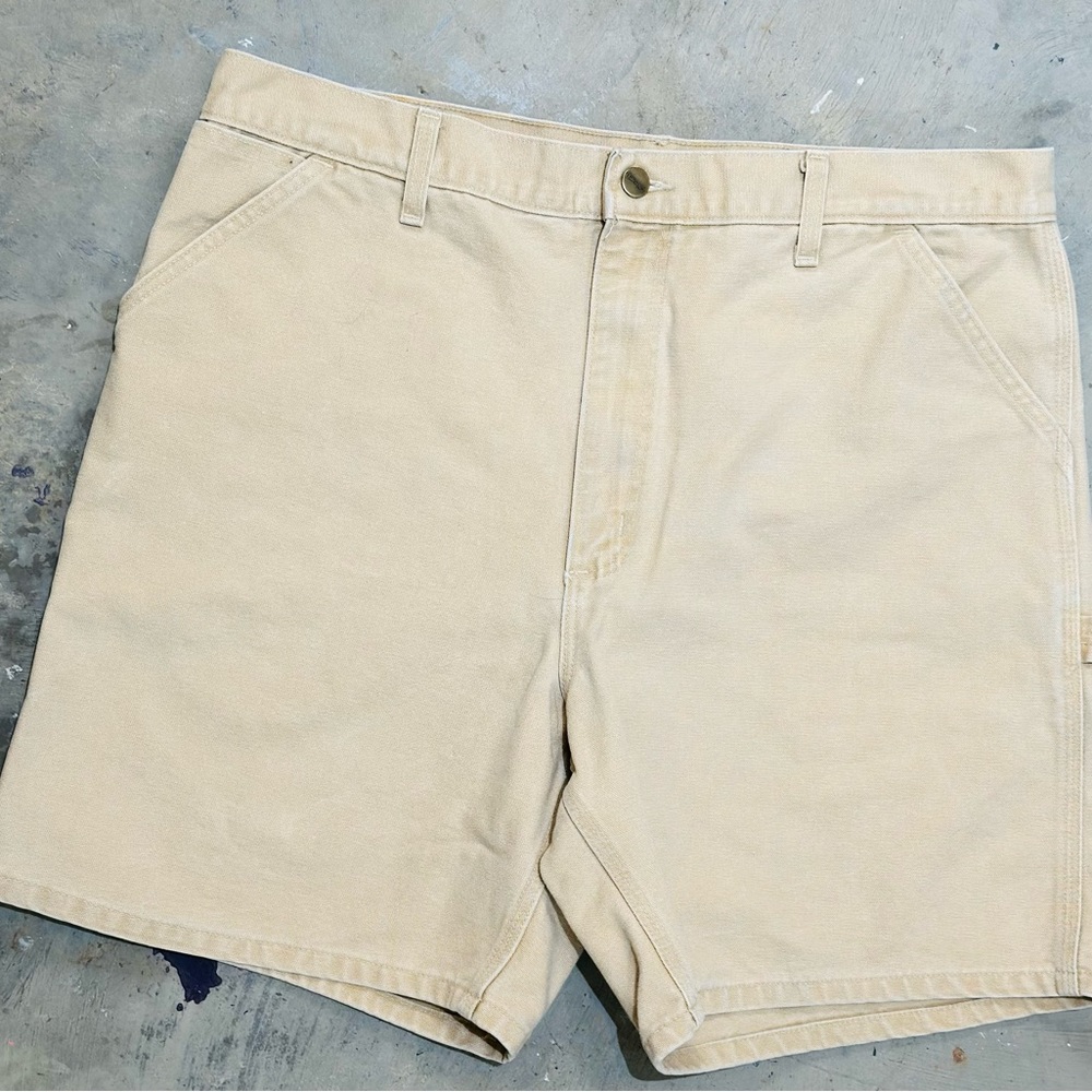 Carhartt CARPENTER SHORTS - Sz 40 - TAN